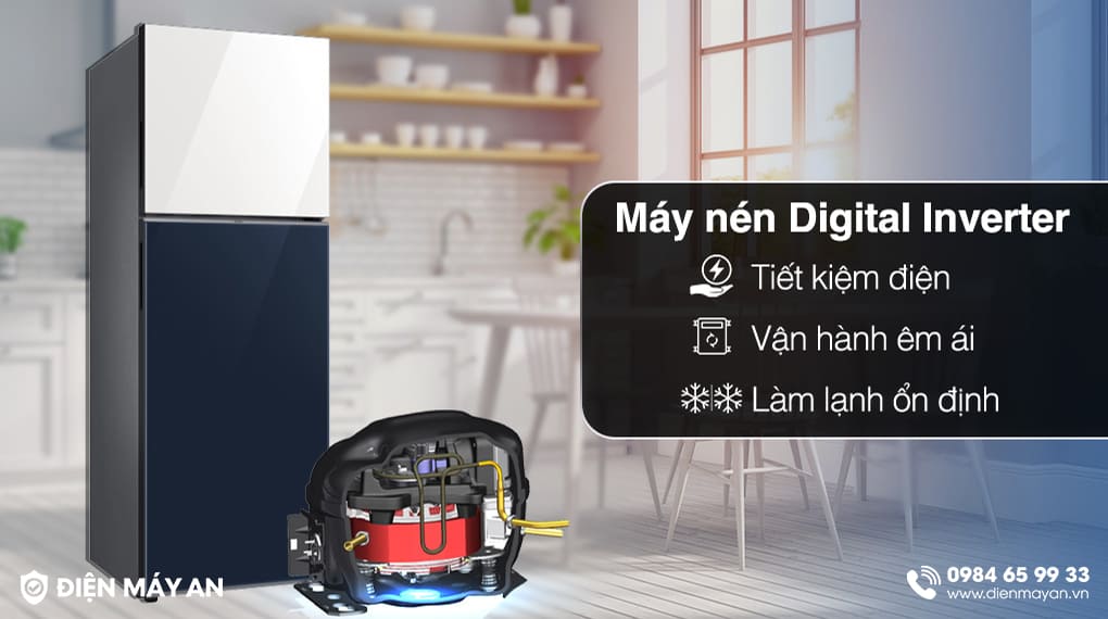 Tủ Lạnh Samsung Inverter 460 Lít Bespoke RT47CB66868ASV